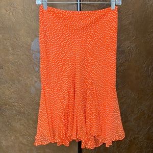 FLOUNCY SILK POLKA DOT SKIRT—MINT PERFECT LIKE NEW